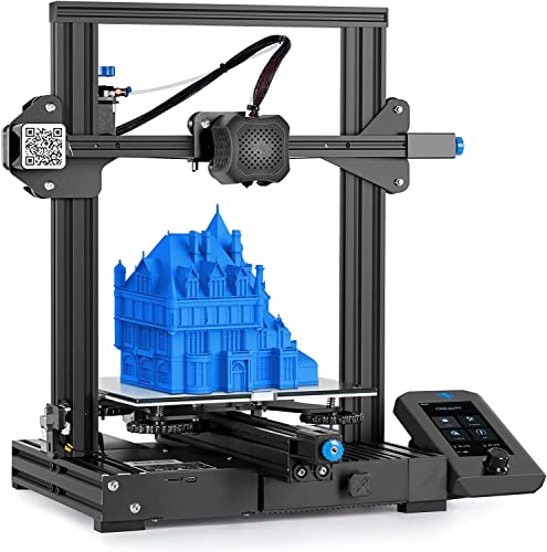 Creality Ufficiale  Ender 3 V2 Stampante 3D Riprendere la Funzione di Stampa, con Scheda Madre Silenziosa Schermo LCD, FDM 3D Printer 95% Pre-installazione Dimensioni di Stampa 8.66x8.66x9.84po