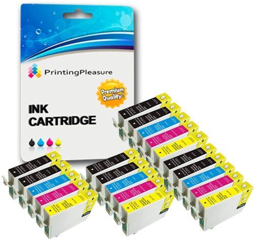 Printing Pleasure 20 Compatibili 16XL Cartucce d'inchiostro per Epson Workforce WF-2010W WF-2510WF WF-2520NF WF-2530WF WF-2540WF WF-2630WF WF-2650DWF WF-2660DWF WF-2750DWF Nero/Ciano/Magenta/Giallo, Alta Capacità