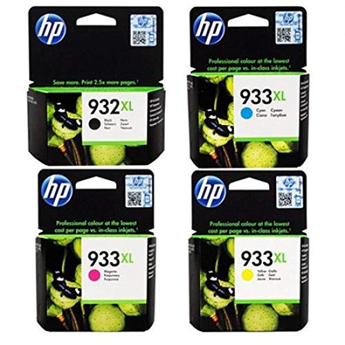 HP Inchiostro originale n. 932XL nero e n. 933XL, confezione da 4 unità per  OFFICEJET 6100/6600/ 6700