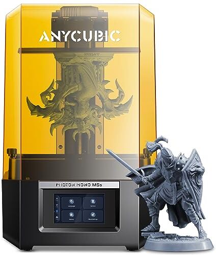 ANYCUBIC Photon Mono M5s 12K Stampante 3D Resina, Schermo LCD Monocromatico da 10,1 Pollici, Livellamento Automatico Intelligente, Velocità di Stampa 3X, Dimensioni di Stampa di 200x123x218 mm³