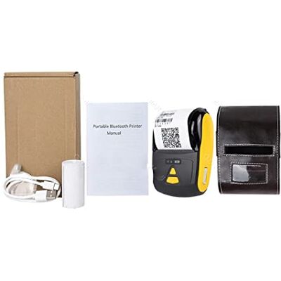 Generic Wireless Mini Thermal Printer Portable Receipt Printer Thermal Bluetooth 58mm (Color: Yellow Printer) Generic Wireless Mini Thermal Printer Portable Receipt Printer Thermal Bluetooth 58mm (Color: Yellow Printer)