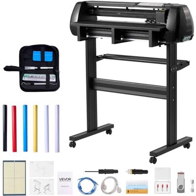 VEVOR Plotter da Taglio Vinile, Macchina da Taglio per Vinile, Macchina Taglierina, Larghezza di Alimentazione max. 720 mm, Doppie lame, Forza e Velocità Regolabili, Display LED con Fogli Adesivi VEVOR Plotter da Taglio Vinile, Macchina da Taglio per Vinile, Macchina Taglierina, Larghezza di Alimentazione max. 720 mm, Doppie lame, Forza e Velocità Regolabili, Display LED con Fogli Adesivi