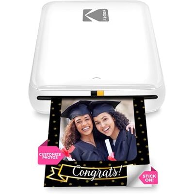 Kodak Step Stampante Fotografica Istantanea per Smartphone, Mini Stampante Portatile a Colori Wireless, Foto Zink 2x3” (5,1x7,5 cm) con Retro Adesivo, App di Editing, Bianco Kodak Step Stampante Fotografica Istantanea per Smartphone, Mini Stampante Portatile a Colori Wireless, Foto Zink 2x3” (5,1x7,5 cm) con Retro Adesivo, App di Editing, Bianco
