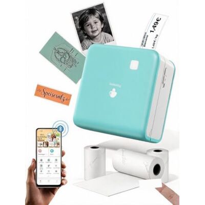 Phomemo M02 Pro Mini Stampante, 300 DPI Stampante Etichette Adesive Mini Stampante Termica Stampante Fotografica con 3 Rotoli di Carta, per Appunti di Studio, Foto, Regali per Ragazze Ragazzi Phomemo M02 Pro Mini Stampante, 300 DPI Stampante Etichette Adesive Mini Stampante Termica Stampante Fotografica con 3 Rotoli di Carta, per Appunti di Studio, Foto, Regali per Ragazze Ragazzi