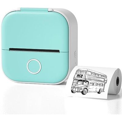 Generic Pod di stampa, mini stampante termica portatile a stampa rapida, stampante fotografica wireless Bluetooth per flashcard di anatomia, diario fai-da-te, foto, appunti, regalo per bambini,Green Generic Pod di stampa, mini stampante termica portatile a stampa rapida, stampante fotografica wireless Bluetooth per flashcard di anatomia, diario fai-da-te, foto, appunti, regalo per bambini,Green
