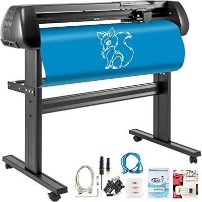 VEVOR 28 pollici Taglierina per plotter da vinile base macchina da taglio vinile con plotter da supporto Creazione di segni di velocità di forza regolabile VEVOR 28 pollici Taglierina per plotter da vinile base macchina da taglio vinile con plotter da supporto Creazione di segni di velocità di forza regolabile