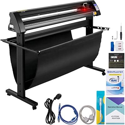 VEVOR Plotter da Taglio Vinile Semiautomatica con Luce Guida a LED, Modello KH-1350A 1350mm Potenza 95W Taglierina per Plotter Vinile per Adesivi per Auto, Segnali Stradali, Palloncini, Caschi, ecc. VEVOR Plotter da Taglio Vinile Semiautomatica con Luce Guida a LED, Modello KH-1350A 1350mm Potenza 95W Taglierina per Plotter Vinile per Adesivi per Auto, Segnali Stradali, Palloncini, Caschi, ecc.