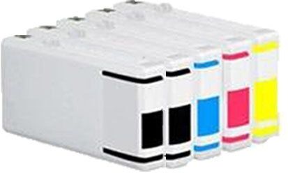 BELLIVESTORE 5 Cartucce d'inchiostro compatibile per Epson T7021 T7022 T7023 T7024 (2x nero + 1x ciano + 1x magenta + 1x giallo) WP-4015DN WP-4025DW WP-4515DN WP-4525DNF WP-4535DWF WP-4545DTWF WP-4595DNF WP-4095DN