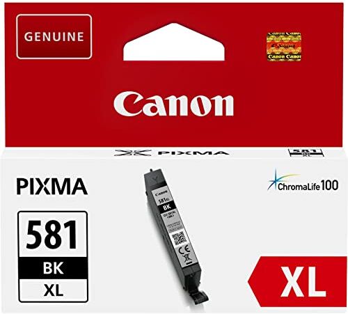 Canon CLI-581XL BK Cartuccia certificata  Formato XL Nero Imballaggio Cartone Riciclabile