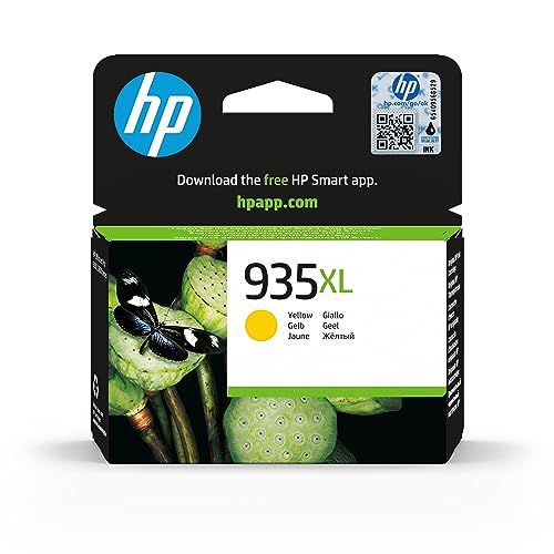 HP 935XL Cartuccia d'inchiostro originale ad alta capacità, Giallo, Confezione singola, L'imballaggio può variare