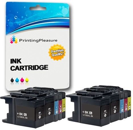 Printing Pleasure 10 Compatibili LC1280XL Cartucce d'inchiostro per Brother MFC-J5910DW MFC-J6510DW MFC-J6710D MFC-J6710DW MFC-J6910DW Nero/Ciano/Magenta/Giallo, Alta Capacità