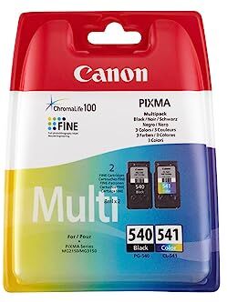 Canon PG-540 / CL-541 Serbatoi Inchiostro, Multipack Security, Nero e Colore