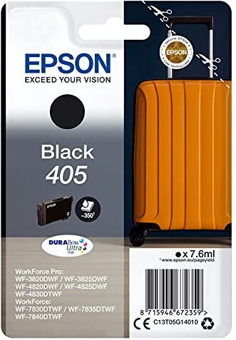 Epson Inchiostro originale 405, per WF-3820DWF, WF-3825DWF, WF-4820DWF, WF-4825DWF, WF-4830DTWF, WF-7830DTWF, WF-7835DTWF, WF-7840DTWF, nero