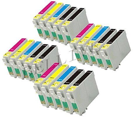 BELLIVESTORE 20 Cartucce T0611 T0612 T0613 T0614 (8x T0611 NERO + 4x T0612 CIANO + 4x T0613 MAGENTA + 4x T0614 GIALLO) compatibili per Stampante EPSO Stylus D68 PE / Stylus D88 / Stylus D88+ / Stylus DX4800 / Stylus DX4850 / Stylus DX4200 / Stylus DX3800 