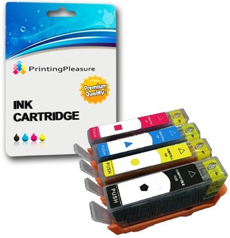 Printing Pleasure 4 Compatibili HP 655 Cartucce d'inchiostro Sostituzione per HP Deskjet Ink Advantage 3525 4615 4625 5525 6525 Nero/Ciano/Magenta/Giallo, Alta Capacità