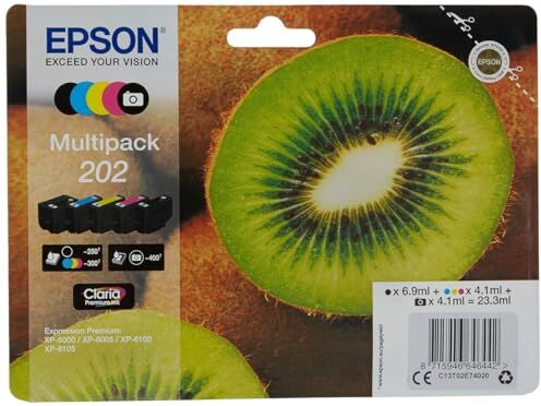 Epson Kiwi Multipack 5-colours 202 Claria Premium Ink