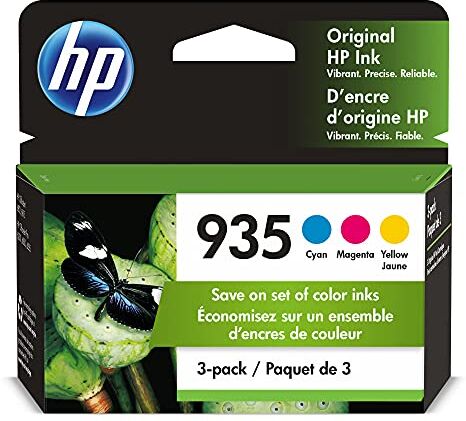 HP Cartuccia d'inchiostro 935 ciano, magenta, giallo   Works OfficeJet 6810; OfficeJet Pro 6230, 6830 Series   N9H65FN, CMY (confezione da 3)