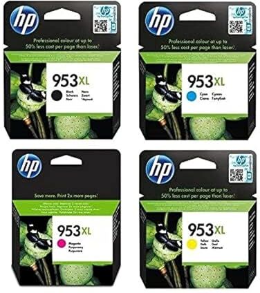 HP 953XL Nero, , Cartuccia Originale , ad Alta Capacità, Compatibile con Stampanti  OfficeJet Pro serie 8710, 8720, 8730, 8740 e 7740