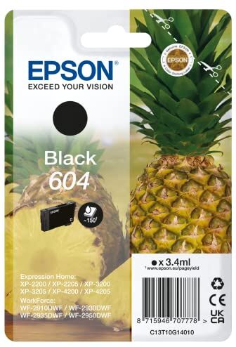 Epson Ink/604 603 Starfish 3.4ml BK Sec