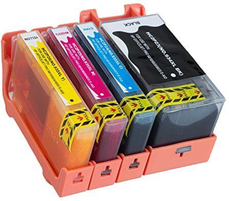 BELLIVESTORE 4 CARTUCCE Compatibile PER HP 934XL 935XL (1x nero + 1x ciano + 1x magenta + 1x giallo) con Chip HP Stampanti OfficeJet Pro 6830 e-All-in-One/OfficeJet Pro 6230 ePrinter