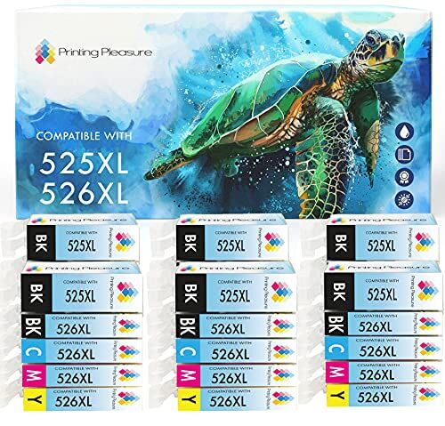 Printing Pleasure 30 Compatibili PGI-525 CLI-526 Cartucce d'inchiostro per Canon Pixma iP4800 iP4840 iP4850 iP4950 MG5120 MG5140 MG5150 MG5240 MG5250 MG6140 MG6150 MG8120 MG8140 MG8150 iX6550 MX885 Alta Capacità