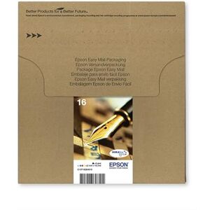 Epson Serie 16 Penna e Cruciverba Cartucce originali DURABrite Ultra per Stampante Inkjet, Multipack 4 Colori Formato STD, Stampe Casa/Ufficio fino 165 pagine a colori/175 black,Confezione EasyMail Epson Serie 16 Penna e Cruciverba Cartucce originali DURABrite Ultra per Stampante Inkjet, Multipack 4 Colori Formato STD, Stampe Casa/Ufficio fino 165 pagine a colori/175 black,Confezione EasyMail