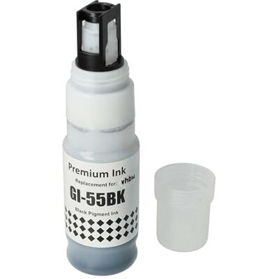 vhbw inchiostro pigmentato sostituisce Canon GI-55BK, 6292C001 per stampante 70ml vhbw inchiostro pigmentato sostituisce Canon GI-55BK, 6292C001 per stampante 70ml