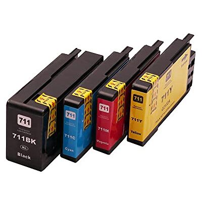 ABC Set compatibile 4x cartuccia stampante per HP 711 per HP Designjet T120 T520 24 Inch 36 Inch serie ABC Set compatibile 4x cartuccia stampante per HP 711 per HP Designjet T120 T520 24 Inch 36 Inch serie