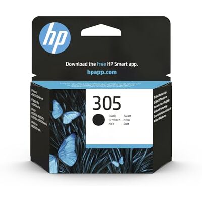 HP 305 Nero, , Cartuccia Originale da 120 Pagine, Compatibile con Stampanti DeskJet serie 2700, 4100, Envy serie 6020, 6030, 6420, 6430 HP 305 Nero, , Cartuccia Originale da 120 Pagine, Compatibile con Stampanti DeskJet serie 2700, 4100, Envy serie 6020, 6030, 6420, 6430