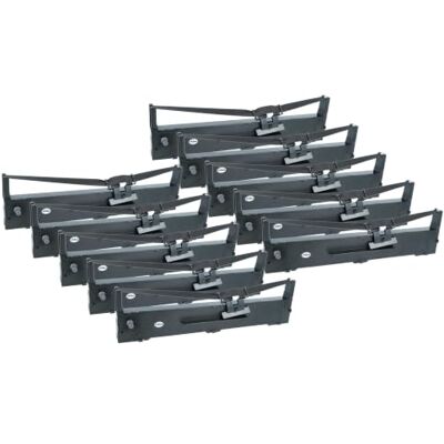 vhbw 10x nastro inchiostrato compatibile con Epson FX-590, FX-890, FX590, FX890, LQ-590, LQ-890, LQ590, LQ890 stampante ad aghi nero vhbw 10x nastro inchiostrato compatibile con Epson FX-590, FX-890, FX590, FX890, LQ-590, LQ-890, LQ590, LQ890 stampante ad aghi nero
