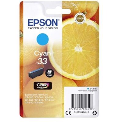Epson - C13T33424012 - Cyan - Cartuccia d'inchiostro Epson - C13T33424012 - Cyan - Cartuccia d'inchiostro