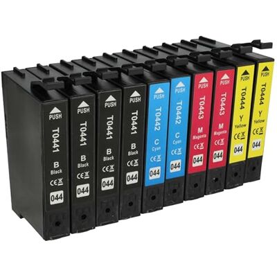 vhbw 10x cartucce compatibile con Epson Stylus C64, C66, C84, C86, CX3600, CX3650, CX6400, CX6500, CX6600, CX6650 ciano, magenta, giallo, nero (compatibile) vhbw 10x cartucce compatibile con Epson Stylus C64, C66, C84, C86, CX3600, CX3650, CX6400, CX6500, CX6600, CX6650 ciano, magenta, giallo, nero (compatibile)