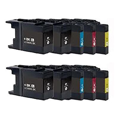 BELLIVESTORE 10 Cartucce d'inchiostro compatibile per BROTHER LC 1240XL / LC 1280XL (4x LC1240XL/LC1280XL BK + 2x LC1240XL/LC1280XL C + 2x LC1240XL/LC1280XL M + 2x LC1240XL/LC1280XL Y) COMPATIBILE CON STAMPANTE Brother DCP-J525W , DCP-J925DW , DCP-J725DW BELLIVESTORE 10 Cartucce d'inchiostro compatibile per BROTHER LC 1240XL / LC 1280XL (4x LC1240XL/LC1280XL BK + 2x LC1240XL/LC1280XL C + 2x LC1240XL/LC1280XL M + 2x LC1240XL/LC1280XL Y) COMPATIBILE CON STAMPANTE Brother DCP-J525W , DCP-J925DW , DCP-J725DW