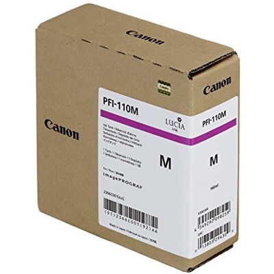 Canon PFI110M adatto per IPF2000 Inchiostro magenta 160ml Canon PFI110M adatto per IPF2000 Inchiostro magenta 160ml