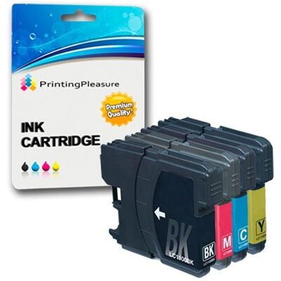 Printing Pleasure 4 Compatibili LC1100 LC980 Cartucce d'inchiostro per Brother DCP-145C 165C 195C 197C 385C 585CW 6690CW MFC-250C 290C 490CW 5890CN 5895CW 6490CW 990CW J615W Nero/Ciano/Magenta/Giallo, Alta Capacità Printing Pleasure 4 Compatibili LC1100 LC980 Cartucce d'inchiostro per Brother DCP-145C 165C 195C 197C 385C 585CW 6690CW MFC-250C 290C 490CW 5890CN 5895CW 6490CW 990CW J615W Nero/Ciano/Magenta/Giallo, Alta Capacità