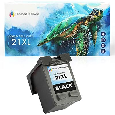 Printing Pleasure XL Compatibile 21XL Cartuccia d'inchiostro Sostituzione per Deskjet 3940 F2120 F2180 F2280 F350 F370 F380 F4180 D1460 D2360 D2460 Officejet 4315 PSC 1410 Nero, Alta Capacità Printing Pleasure XL Compatibile 21XL Cartuccia d'inchiostro Sostituzione per Deskjet 3940 F2120 F2180 F2280 F350 F370 F380 F4180 D1460 D2360 D2460 Officejet 4315 PSC 1410 Nero, Alta Capacità