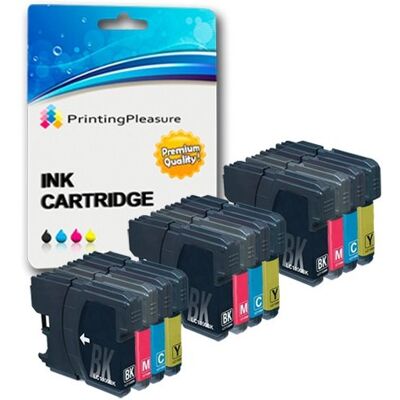 Printing Pleasure 12 Compatibili LC1100 LC980 Cartucce d'inchiostro per Brother DCP-145C 165C 195C 197C 385C 585CW 6690CW MFC-250C 290C 490CW 5890CN 5895CW 6490CW 990CW J615W Nero/Ciano/Magenta/Giallo, Alta Capacità Printing Pleasure 12 Compatibili LC1100 LC980 Cartucce d'inchiostro per Brother DCP-145C 165C 195C 197C 385C 585CW 6690CW MFC-250C 290C 490CW 5890CN 5895CW 6490CW 990CW J615W Nero/Ciano/Magenta/Giallo, Alta Capacità