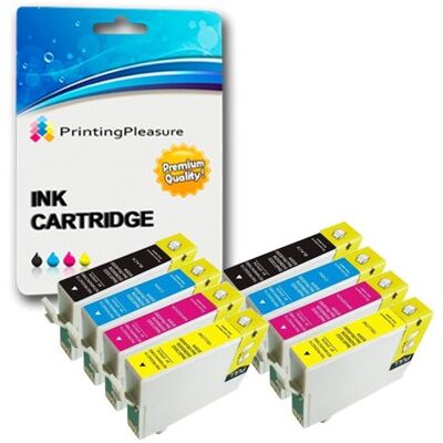 Printing Pleasure 4 cartucce a inchiostro nero, XL, ad alta capacità, compatibili con Epson T1281 e con Stylus S22 SX125, SX130, SX235W, SX420W, SX425W, SX435W, SX438W, SX445W, SX445WE Office, BX305F, BX305FW, BX305FW Plus 2 SETS Black/Cyan/Magenta/Yellow Printing Pleasure 4 cartucce a inchiostro nero, XL, ad alta capacità, compatibili con Epson T1281 e con Stylus S22 SX125, SX130, SX235W, SX420W, SX425W, SX435W, SX438W, SX445W, SX445WE Office, BX305F, BX305FW, BX305FW Plus 2 SETS Black/Cyan/Magenta/Yellow