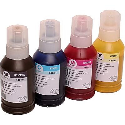 ABC set compatibile 4x bottiglia di ricarica dell'inchiostro per Epson SC23 per Surecolor SC-F100 SC-F500 SC-F501 ABC set compatibile 4x bottiglia di ricarica dell'inchiostro per Epson SC23 per Surecolor SC-F100 SC-F500 SC-F501