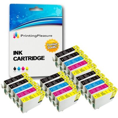 Printing Pleasure 4 cartucce a inchiostro nero, XL, ad alta capacità, compatibili con Epson T1281 e con Stylus S22 SX125, SX130, SX235W, SX420W, SX425W, SX435W, SX438W, SX445W, SX445WE Office, BX305F, BX305FW, BX305FW Plus 4 SETS + 4 BLACK Black/Cyan/Mage Printing Pleasure 4 cartucce a inchiostro nero, XL, ad alta capacità, compatibili con Epson T1281 e con Stylus S22 SX125, SX130, SX235W, SX420W, SX425W, SX435W, SX438W, SX445W, SX445WE Office, BX305F, BX305FW, BX305FW Plus 4 SETS + 4 BLACK Black/Cyan/Mage