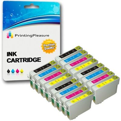 Printing Pleasure Cartucce d'inchiostro 30 XL (6 Set colore + 6 nero) compatibili con Epson T0711-T0714 (T0715) per stampanti Stylus D78, D92, D120, DX400, DX4000, DX4050, DX4400, DX4450, DX5000, DX5050, DX6000, DX6050, DX7000, DX7400, DX7450, DX8400, DX8 Printing Pleasure Cartucce d'inchiostro 30 XL (6 Set colore + 6 nero) compatibili con Epson T0711-T0714 (T0715) per stampanti Stylus D78, D92, D120, DX400, DX4000, DX4050, DX4400, DX4450, DX5000, DX5050, DX6000, DX6050, DX7000, DX7400, DX7450, DX8400, DX8