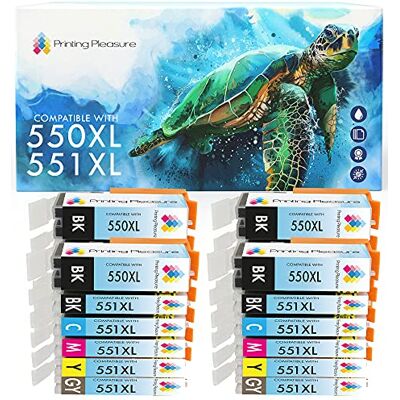 Printing Pleasure 20 XL Compatibili PGI-550XL CLI-551XL Cartucce d'inchiostro per Canon Pixma iP7150 MG5450 MG5550 MG5650 MG6350 MG6450 MG6650 MG7150 MG7550 MX725 MX925 iP7250 iP8750 iX6850 Alta Capacità Printing Pleasure 20 XL Compatibili PGI-550XL CLI-551XL Cartucce d'inchiostro per Canon Pixma iP7150 MG5450 MG5550 MG5650 MG6350 MG6450 MG6650 MG7150 MG7550 MX725 MX925 iP7250 iP8750 iX6850 Alta Capacità
