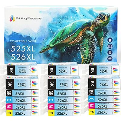 Printing Pleasure 30 Compatibili PGI-525 CLI-526 Cartucce d'inchiostro per Canon Pixma iP4800 iP4840 iP4850 iP4950 MG5120 MG5140 MG5150 MG5240 MG5250 MG6140 MG6150 MG8120 MG8140 MG8150 iX6550 MX885 Alta Capacità Printing Pleasure 30 Compatibili PGI-525 CLI-526 Cartucce d'inchiostro per Canon Pixma iP4800 iP4840 iP4850 iP4950 MG5120 MG5140 MG5150 MG5240 MG5250 MG6140 MG6150 MG8120 MG8140 MG8150 iX6550 MX885 Alta Capacità