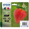 Epson Fragola Claria Home Serie 29, Cartucce per Stampante Getto d'Inchiostro, Multipack 4 Colori, Nero, Ciano, Magenta, Giallo, Formato Standard, Stampe Basso Costo fino 180 Pagine