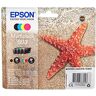 Epson Stella Marina Serie 603, Cartucce per Stampante Getto d'Inchiostro, Multipack 4 Colori Nero, Ciano, Magenta, Giallo, Formato Standard, Stampe Affidabili Basso Costo fino 150 Pagine