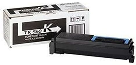 Kyocera Toner  TK-560 nero. Cartuccia cartridge originale 1T02HN0EU0. Compatibile per stampanti ECOSYS P6030cdn, FS-C5300DN, FS-C5350DN