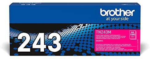 Brother TN243M Toner Originale, Capacità Standard, fino a 1000 Pagine, per Stampanti DCP-L3550CDW, HL-L3210CW, HL-L3230CDW, HL-L3270CDW, MFC-L3730CDN, MFC-L3750CDW e MFC-L3770CDW, Colore Magenta