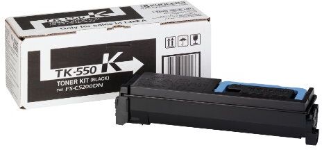 Kyocera Toner  TK-550 nero. Cartuccia cartridge originale 1T02HMBEU0. Compatibile per la stampante ECOSYS FS-C5200DN