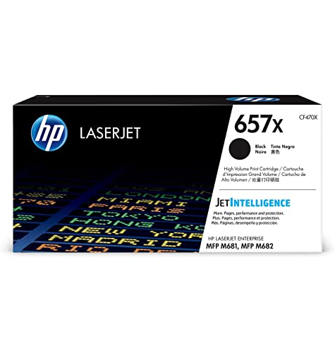 HP 657X , Cartuccia Toner Originale  da 28000 Pagine, Compatibile con le Stampanti  LaserJet Enterprise MFP M681, MFP M682, Nero