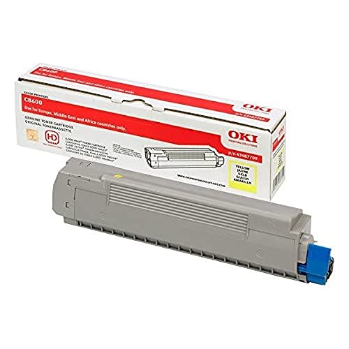 Oki 43487709 Cartuccia Toner Originale , Giallo, Standard, 6000 pagine